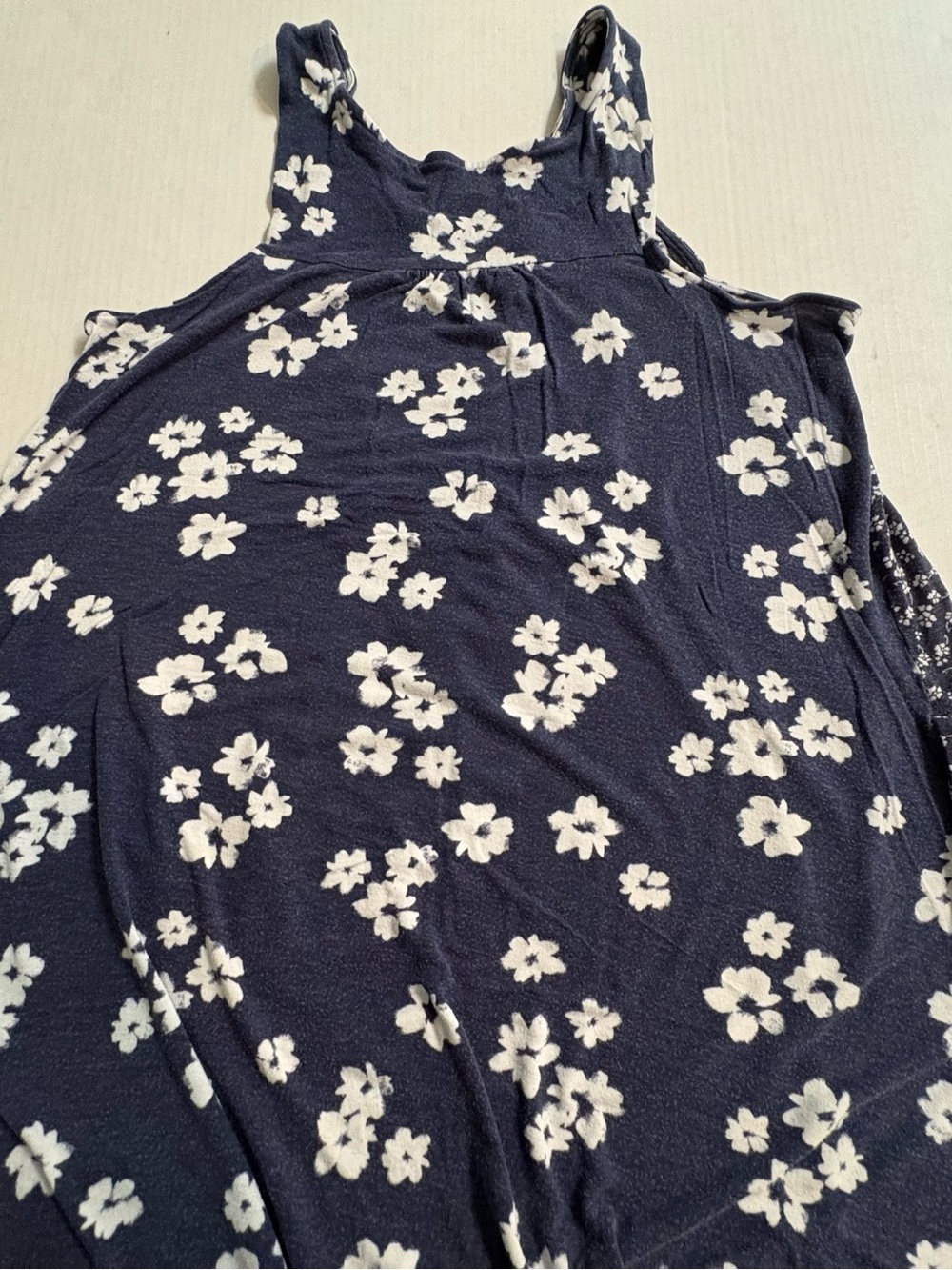 Vera Wang Navy and White Floral Maxi Dress Small - Picture 7 of 8